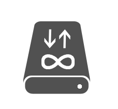 Unlimited storage and transferences